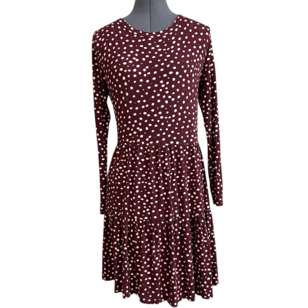 Loft dress size Medium wine color